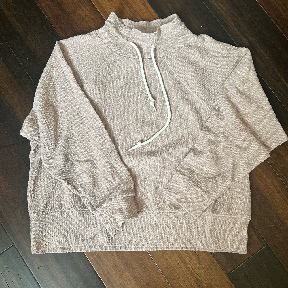 Varley Maceo 4.0 Cowl Neck Sweatshirt Pink size L